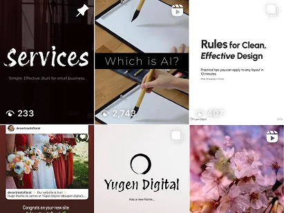 Instagram grid post
