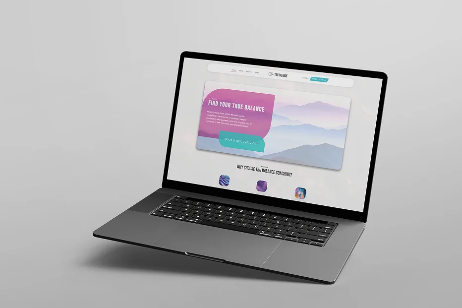 Tru Balance Coaching website preview