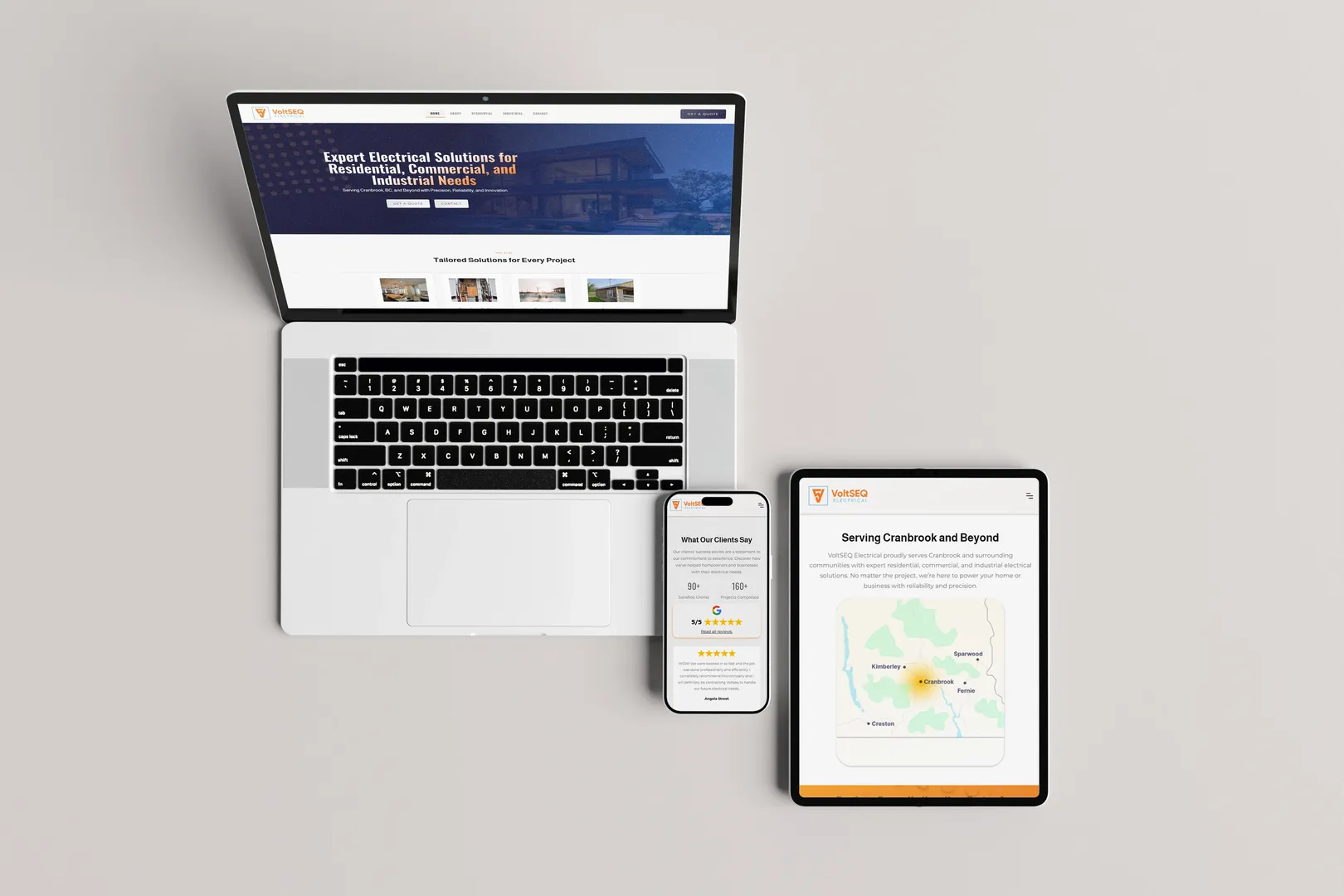 VoltSEQ Electrical — website redesign