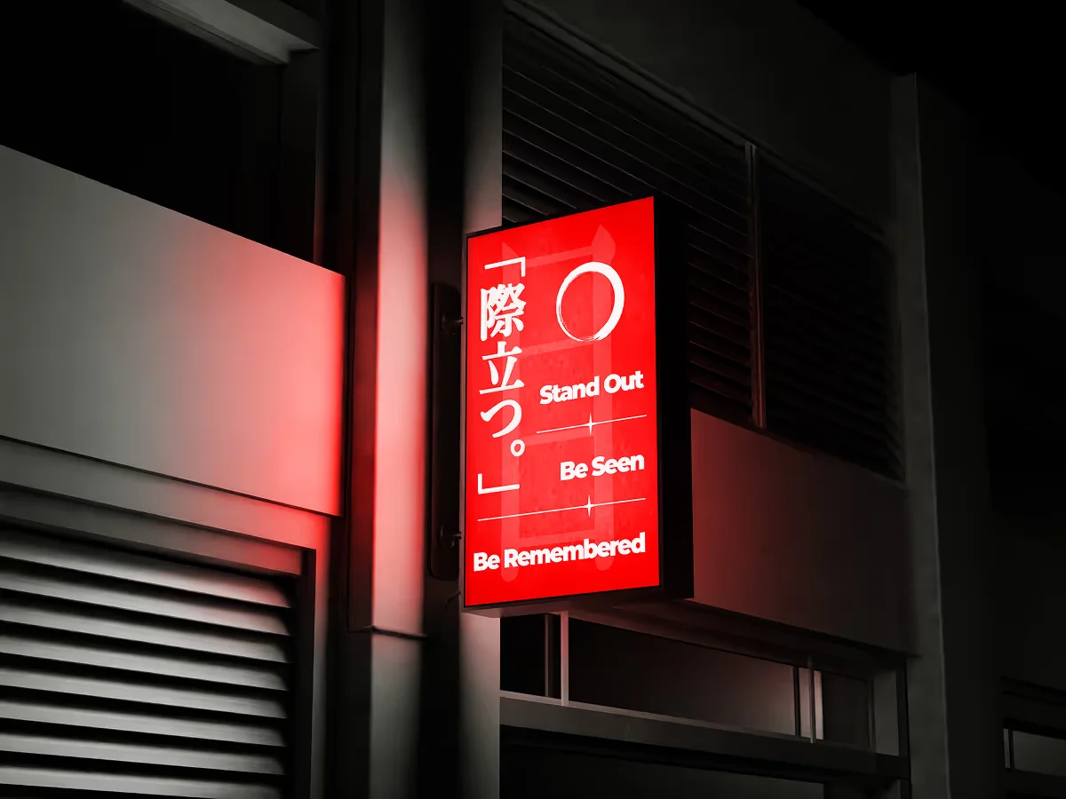 Yugen Digital illuminated outdoor advertising concept